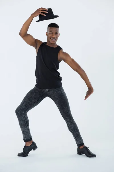 Portret van danser dans oefenen — Stockfoto