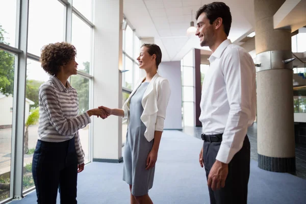 Dirigenti d'azienda che si stringono la mano — Foto Stock