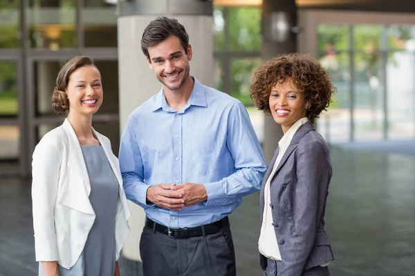 Portrait of confident and happy business executives — Stock Photo, Image