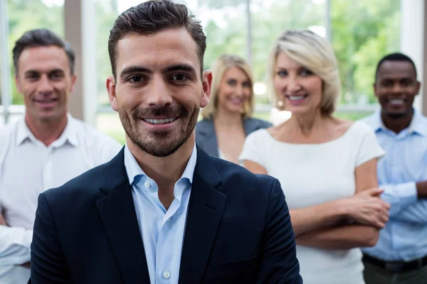 Zakelijke leidinggevenden bij conferentiecentrum — Stockfoto