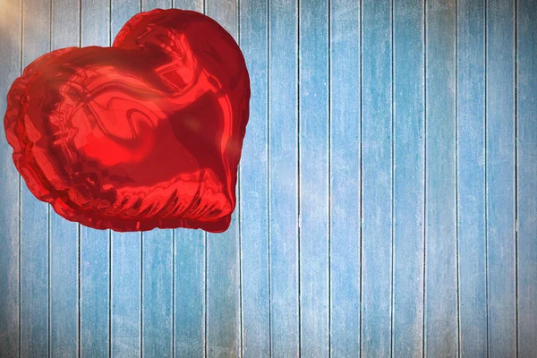 Balão coração vermelho — Fotografia de Stock