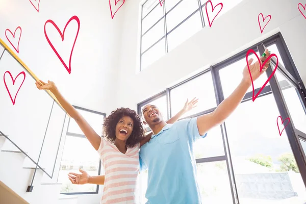 Casal em sua nova casa — Fotografia de Stock