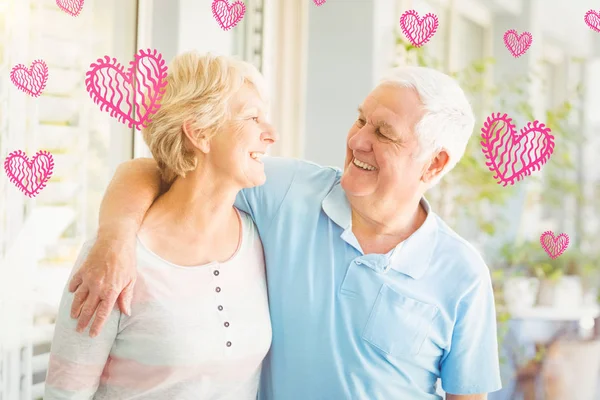 Senior couple at home — Stock Photo, Image