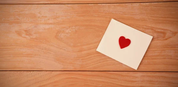 Envelope red heart — Stock Photo, Image