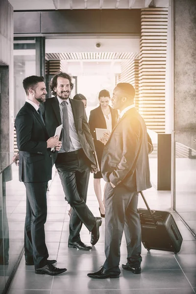 Business men having conversation — стоковое фото