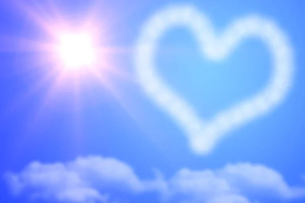 Cloud in shape of heart — Stock Photo, Image