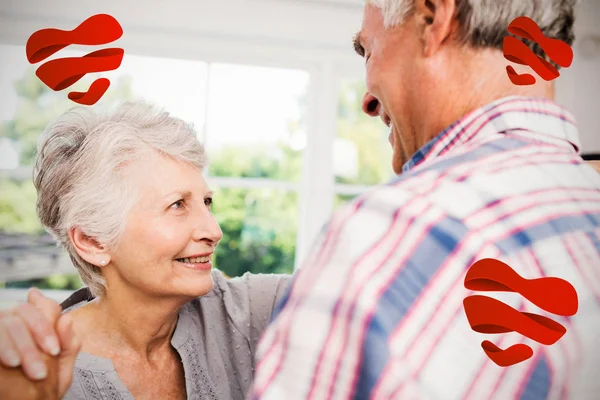 Enior couple dancing — Stock Photo, Image