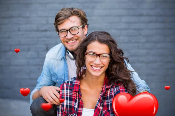 Pareja joven en gafas —  Fotos de Stock