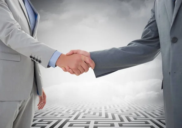 Businessman shaking hands — Stock Photo, Image