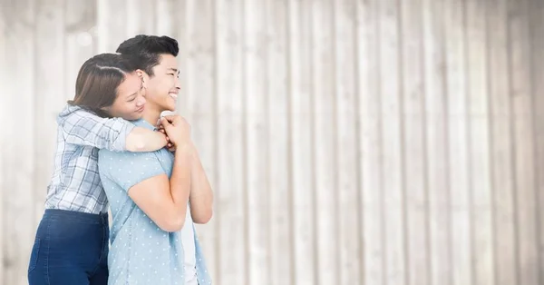 Romantic couple embracing each other — Stock Photo, Image