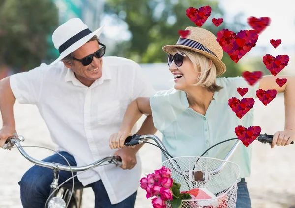 Romantic senior couple having fun — Stock Photo, Image