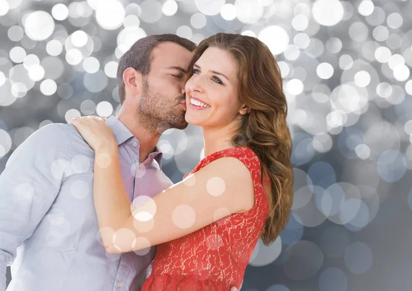 Casal romântico beijando — Fotografia de Stock