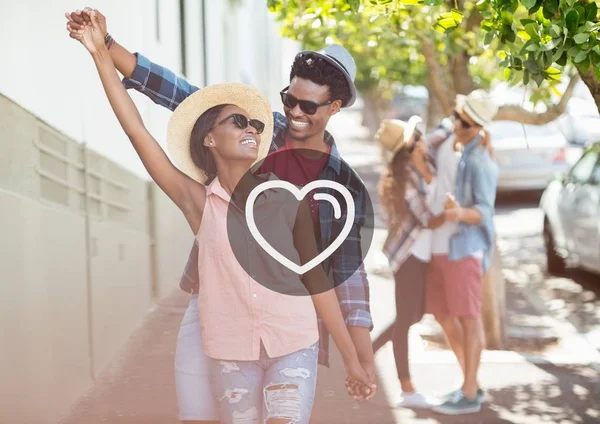 Romantic couple dancing — Stock Photo, Image