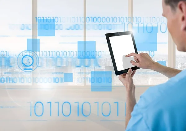 Doctor using digital tablet — Stock Photo, Image