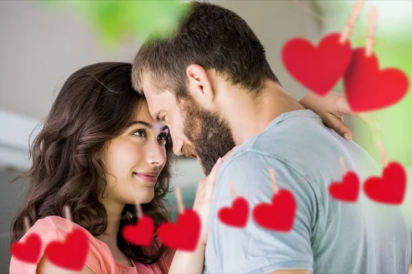 Couple staring at each other — Stock Photo, Image