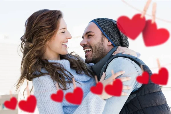 Affectionate couple embracing each other — Stock Photo, Image
