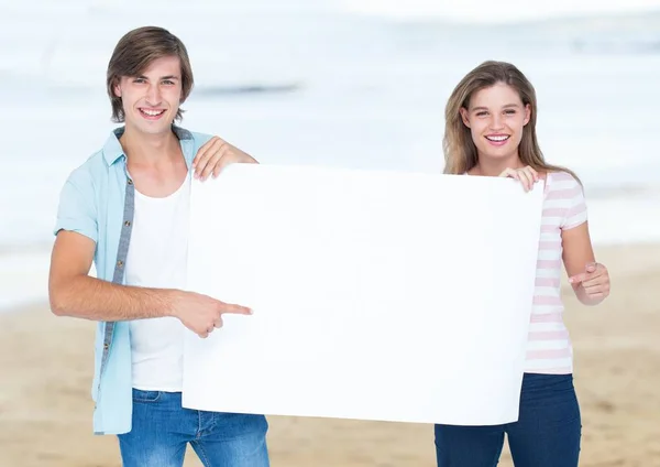 Digital composite of loving couple — Stock Photo, Image