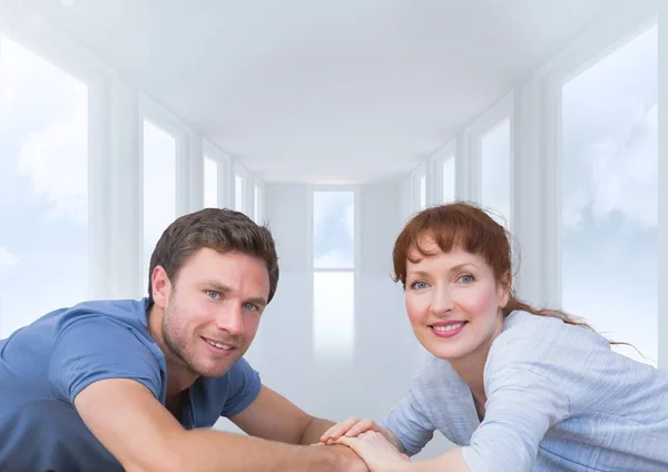 Digital composite of loving couple — Stock Photo, Image