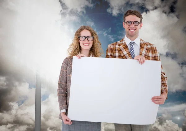 Digital composite of loving couple — Stock Photo, Image