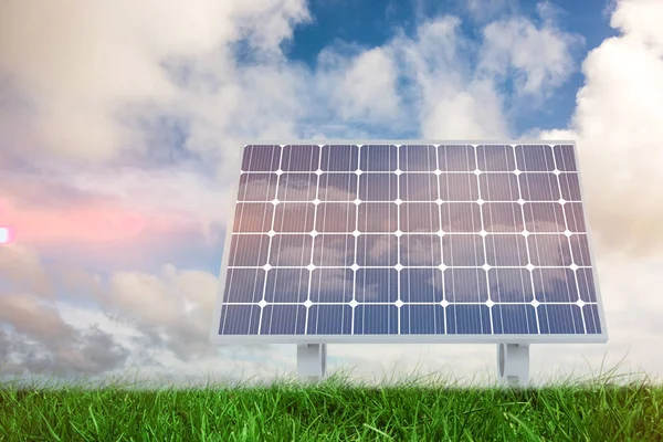 Composite image of solar panel — Stock Photo, Image