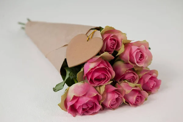 Bunch of pink roses — Stock Photo, Image