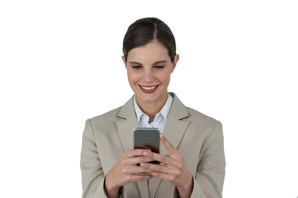 Businesswoman using mobile phone — Stock Photo, Image