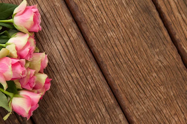 Bunch of pink roses — Stock Photo, Image