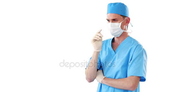 Χειρουργός χρησιμοποιώντας ψηφιακή οθόνη — Αρχείο Βίντεο