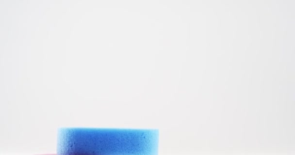 Багатобарвної миючі губки — стокове відео
