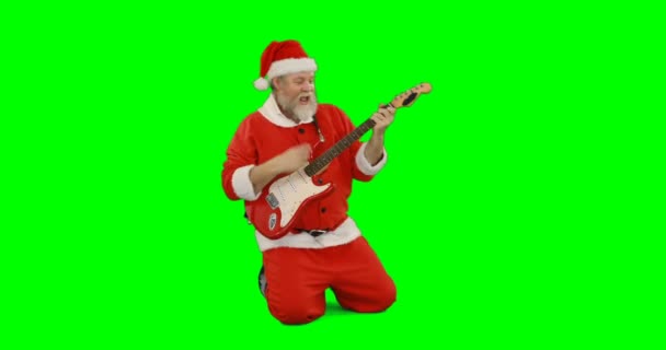 Santa Claus cantando una canción — Vídeos de Stock