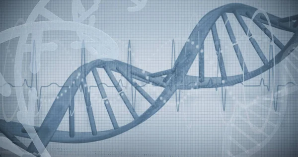 Röd spiralmönster dna — Stockfoto