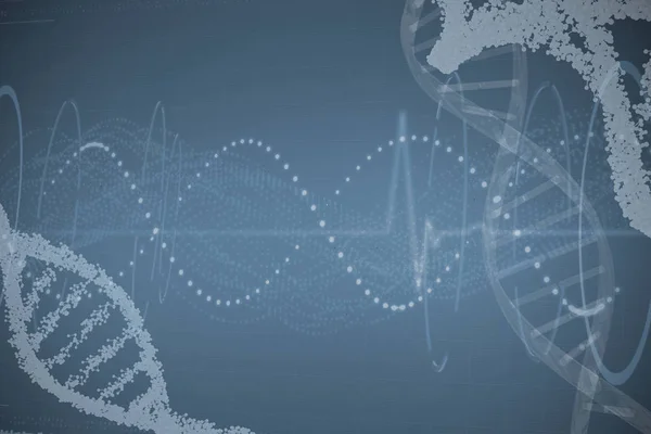 Красная спираль ДНК — стоковое фото