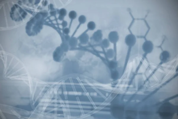 Wzór helisy DNA na ekranie — Zdjęcie stockowe