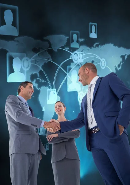 Businesspeople shaking hands with each other — Stock Photo, Image