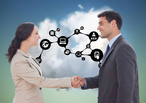 Business people shaking hands — Stock Photo, Image