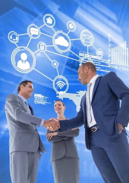 Businesspeople shaking hands with each other — Stock Photo, Image