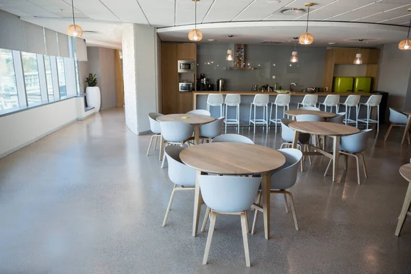 Empty chair and table in cafeteria — Stock Photo, Image