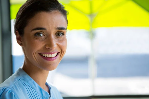 Sorrindo Feminino Executivo — Fotografia de Stock