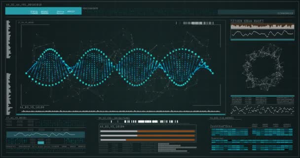 Ψηφιακά παραγόμενη δομή dna — Αρχείο Βίντεο