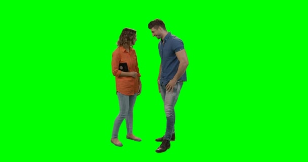 Couple interacting with each other — Stock Video