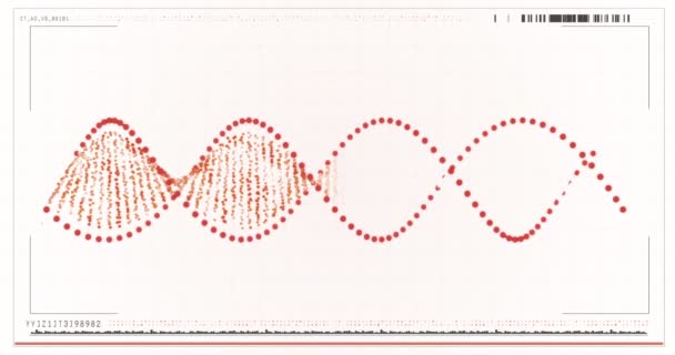 Estructura de ADN generada digitalmente — Vídeo de stock