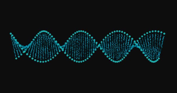 Struttura del DNA generato digitalmente — Video Stock