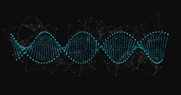 Digitally generated dna structure — Stock Video