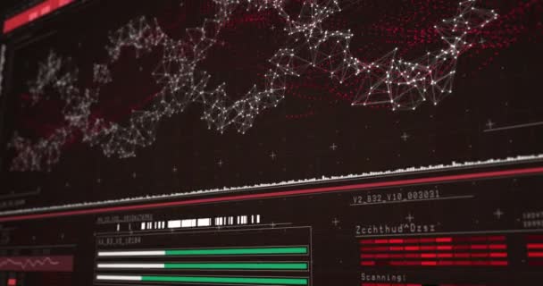 Цифрова створена структура ДНК — стокове відео