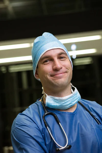 Portrait of smiling male surgeon Stock Picture