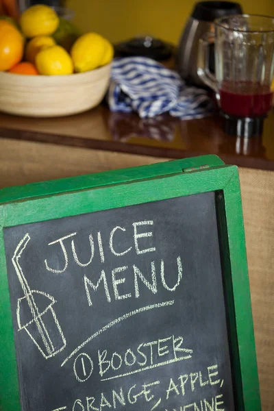 Panneau de menu au supermarché — Photo