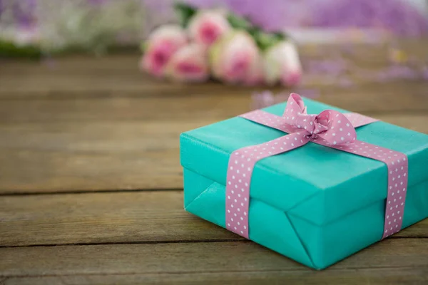 Close-up van de doos van de gift — Stockfoto