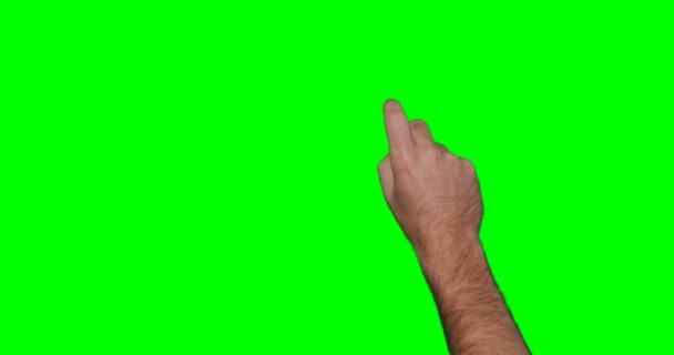그린에 대 한 몸짓 손 — 비디오