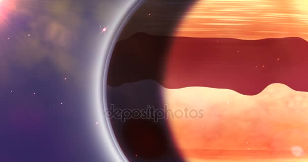 Close-up do eclipse solar — Vídeo de Stock