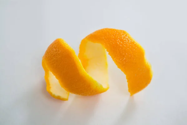 Close-up of spiral orange peel — Stock Photo, Image
